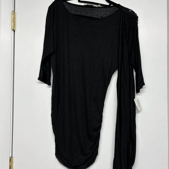 Alice & Olivia Dolman Sleeve Tee with Removable Wrap Scarf SZ M - Picture 7 of 10